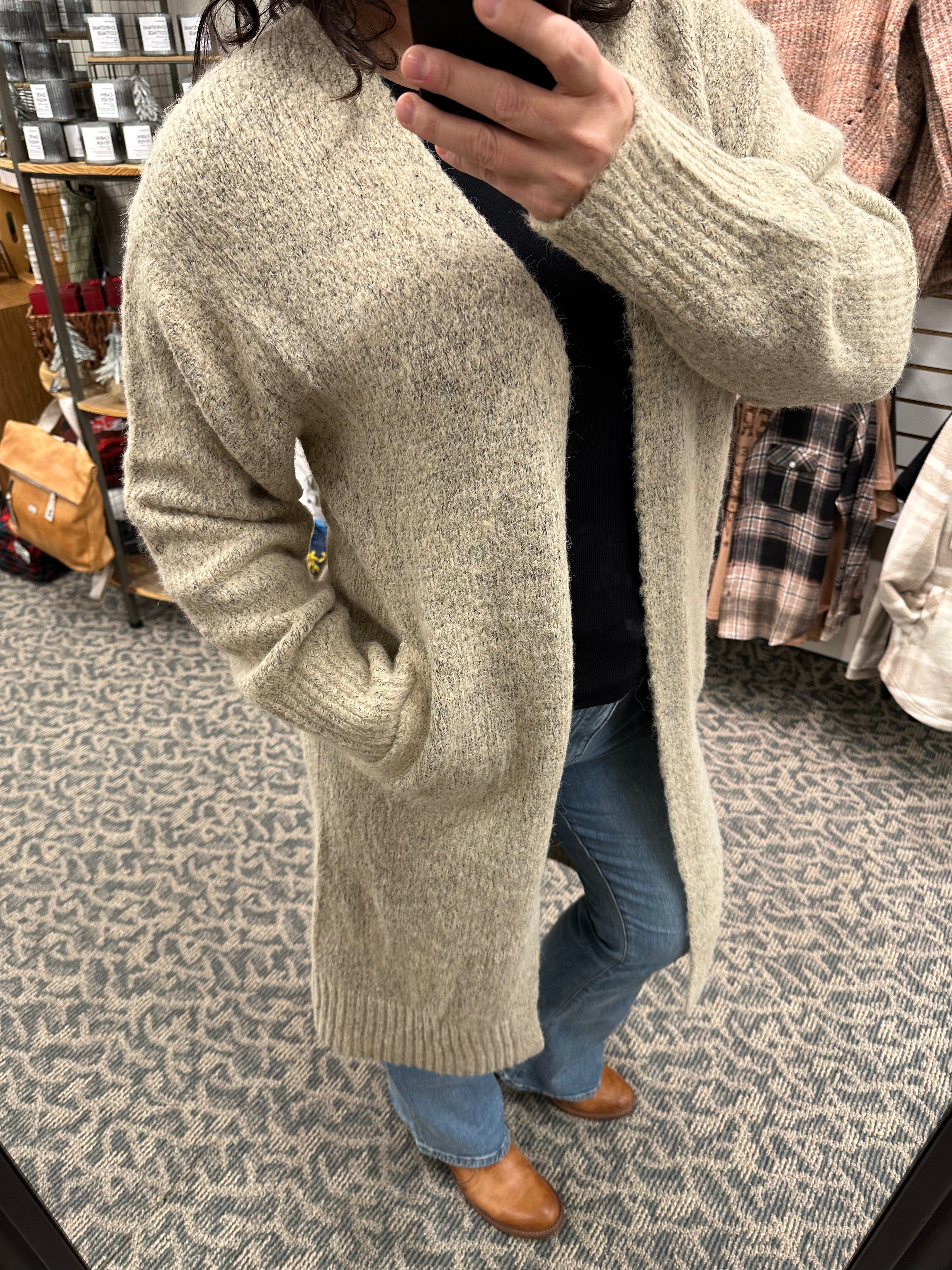 Sand Cardigan Sweater Top - Sweater Mystree
