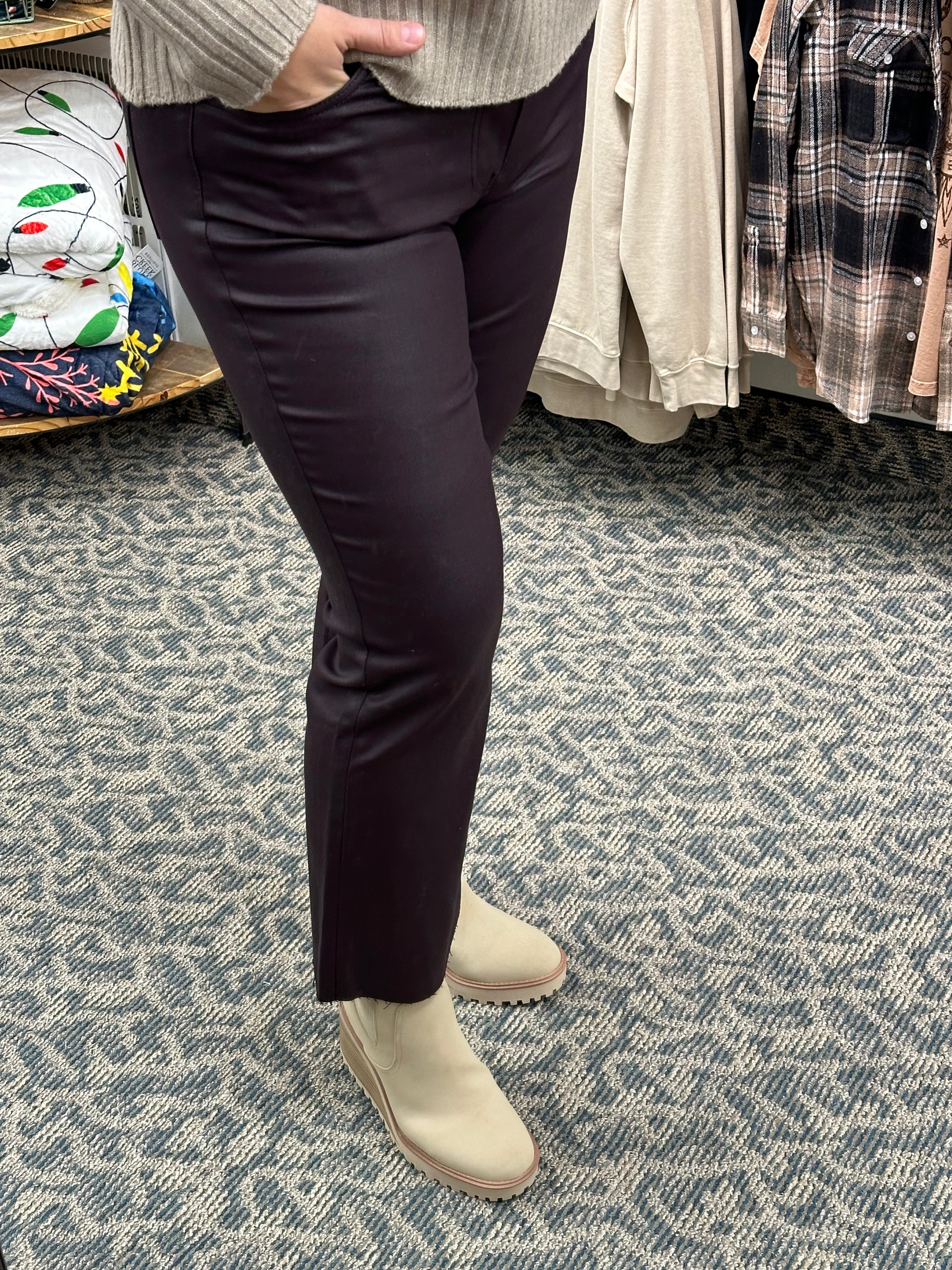 Kelsey Sangria Ankle Flare (Kut) Bottom- Pants KUT FROM THE KLOTH