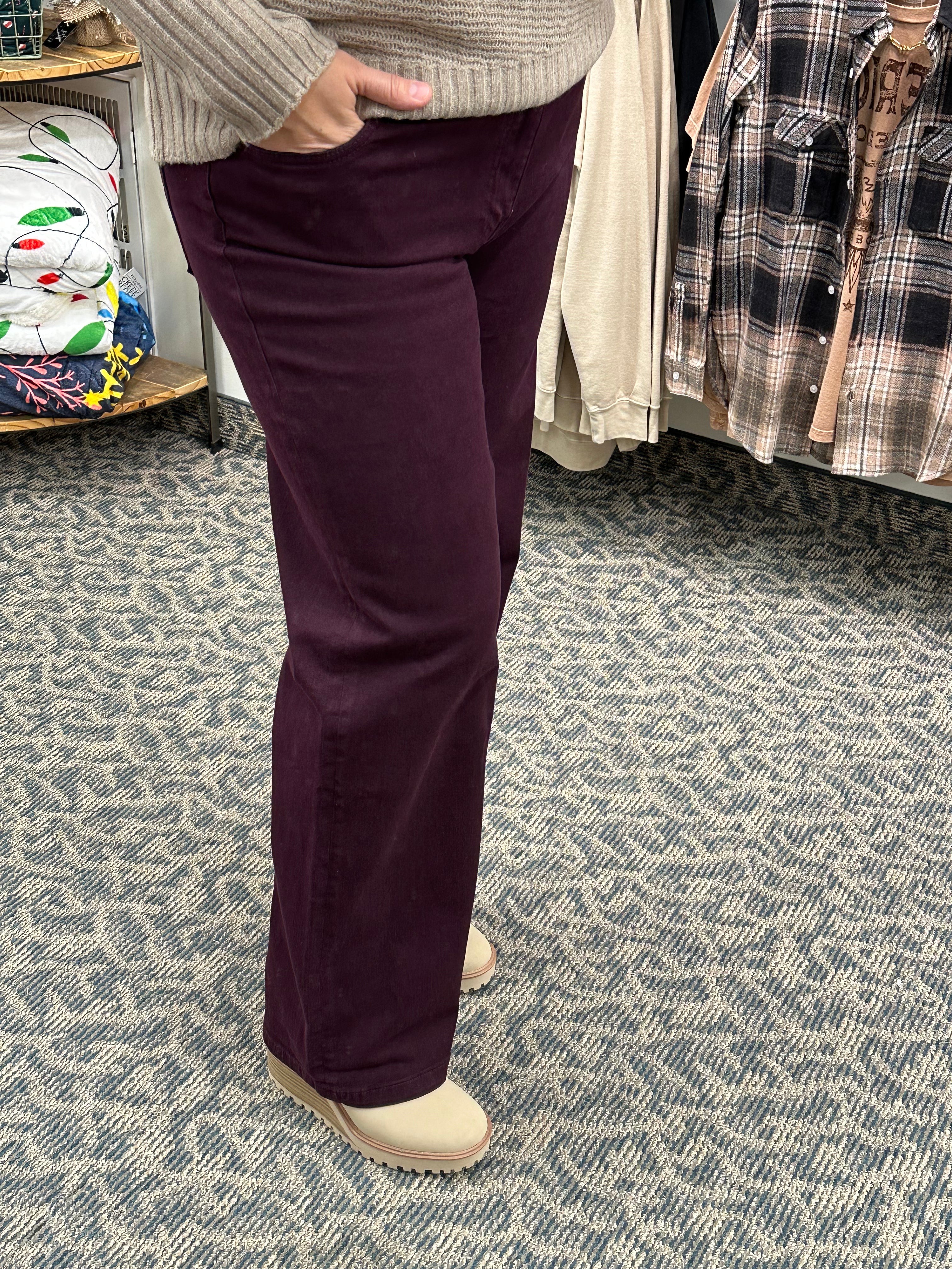 Jean Eggplant HR Wide Leg Jeans (Kut) Bottom- Pants KUT FROM THE KLOTH
