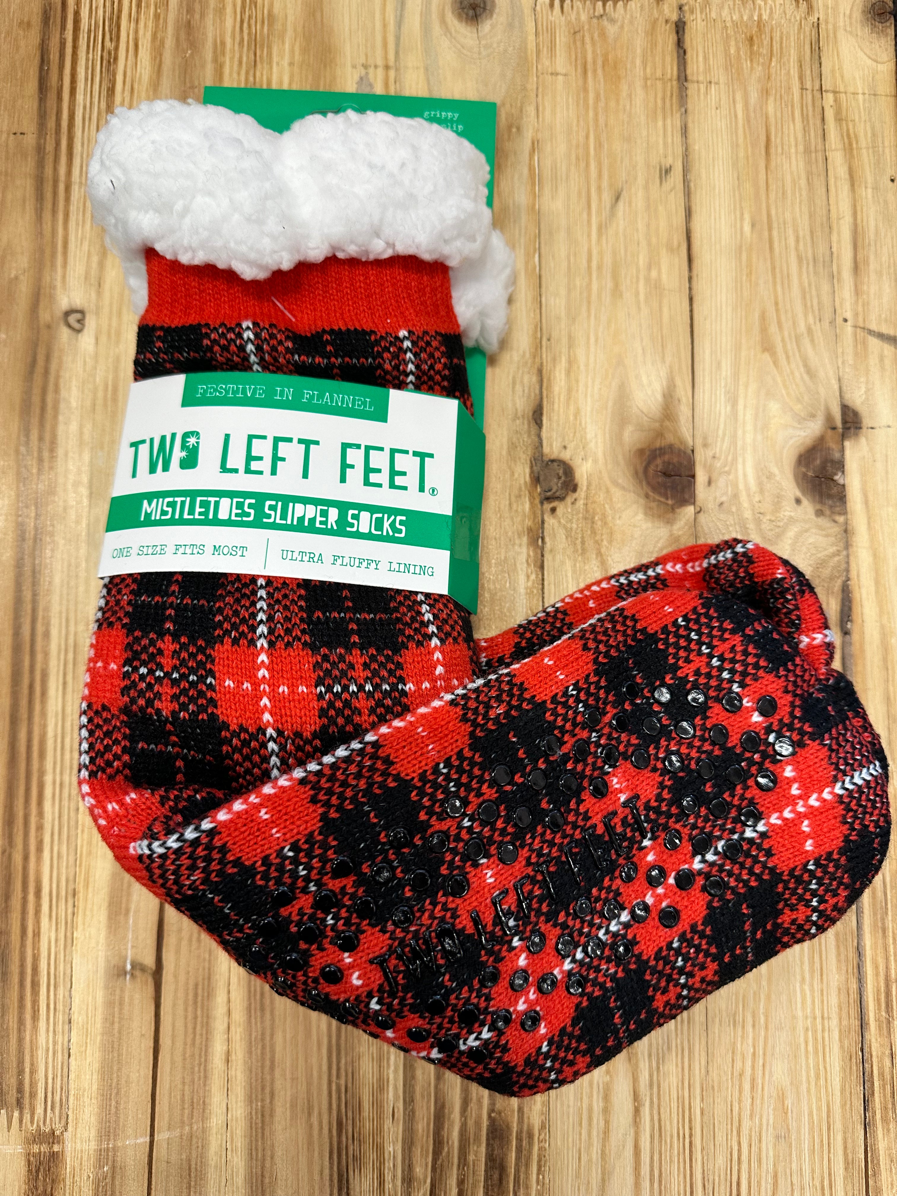Holiday Slipper Socks (3 styles) Accessories- Socks DM MERCHANDISING festive in flannel