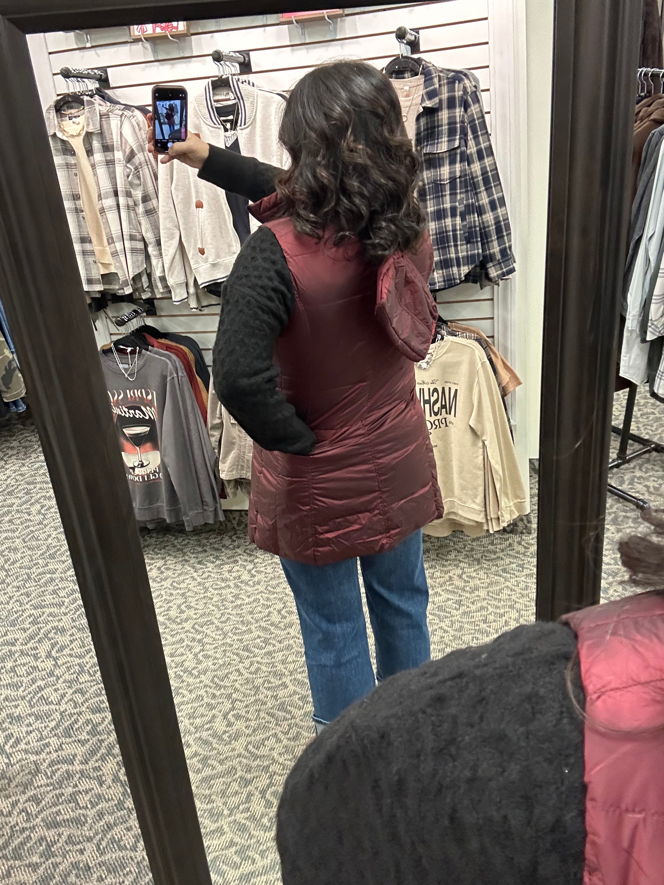 Long Ruby Down Vest Outerwear - Vest Anorak
