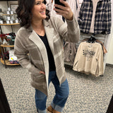 Mocha Coatigan Tops- Cardigans BE COOL
