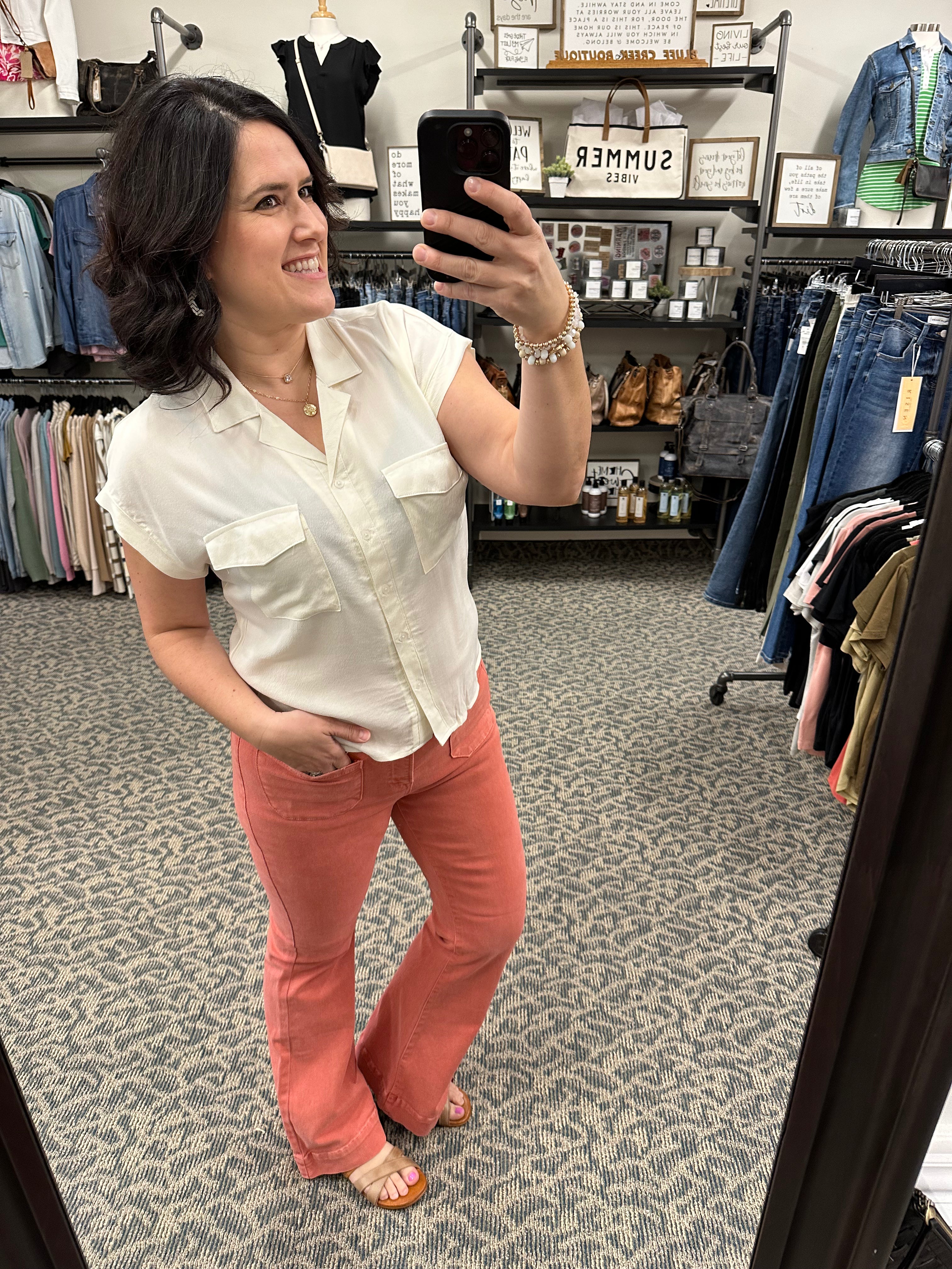 Soft Ivory Sunnie Shirt Tops - Button Ups THREAD & SUPPLY