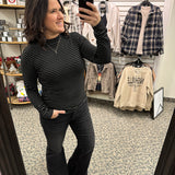 Black Silver Liz Top Top - Tee THREAD & SUPPLY