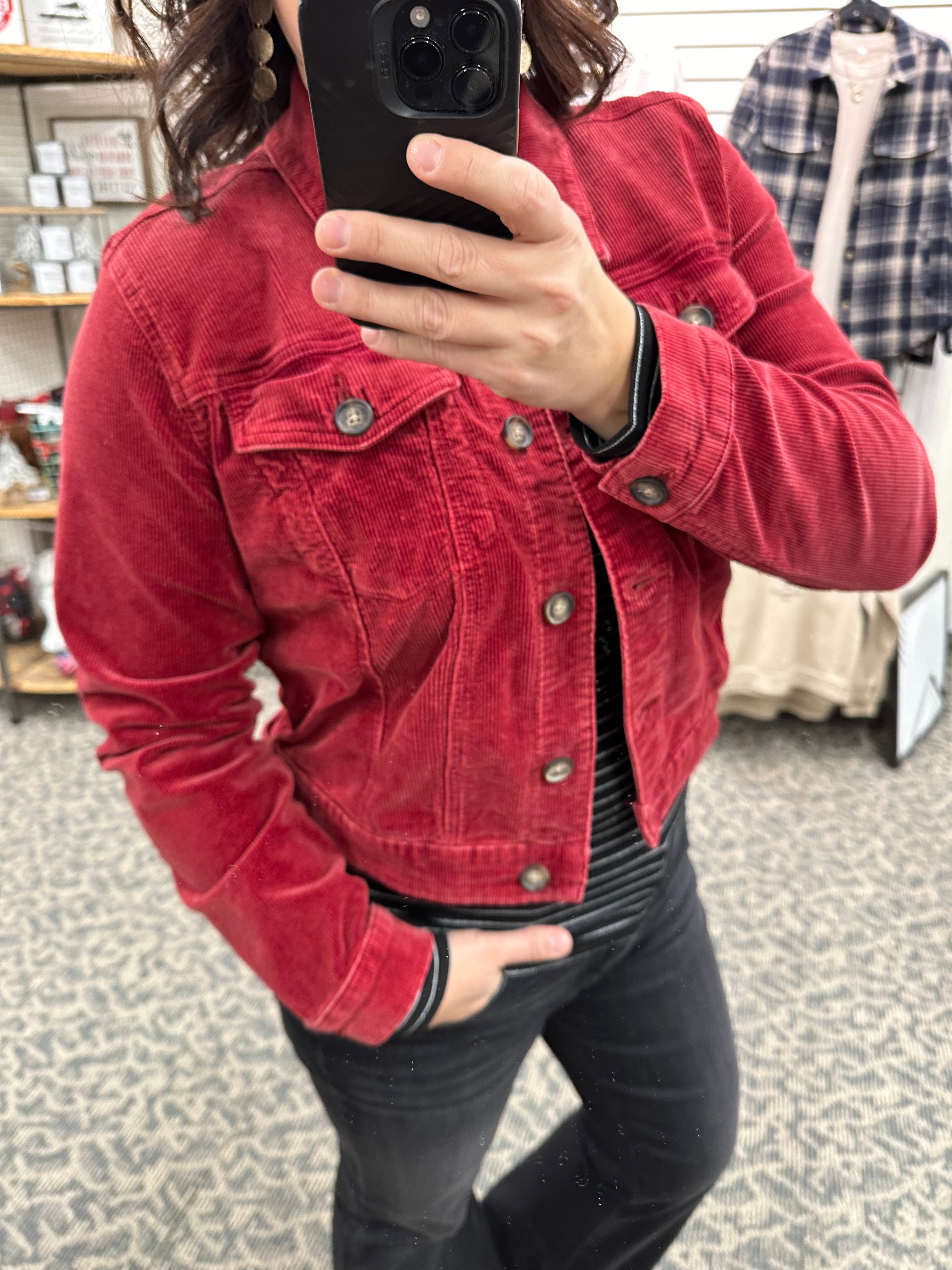 Red Julie Jacket (Kut) Outerwear- Jackets KUT FROM THE KLOTH