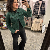 Green Julie Corduroy Jacket (Kut) Outerwear- Jackets KUT FROM THE KLOTH