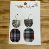 Plaid & Silver Earrings Jewelry - Earrings Timber & Clay