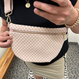 Westlyn Woven Bag (6 colors) Bags- Purses PRETTY SIMPLE WHOLESALE Checkered Blush