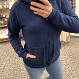 Deep Blue Kai Zip up Hoodie Outerwear- Jackets THREAD & SUPPLY