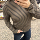 Olive/Black Stripe Stassia Top Top - Tee THREAD & SUPPLY