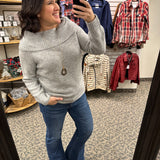 Grey Marilyn Sweater Top - Sweater RD International
