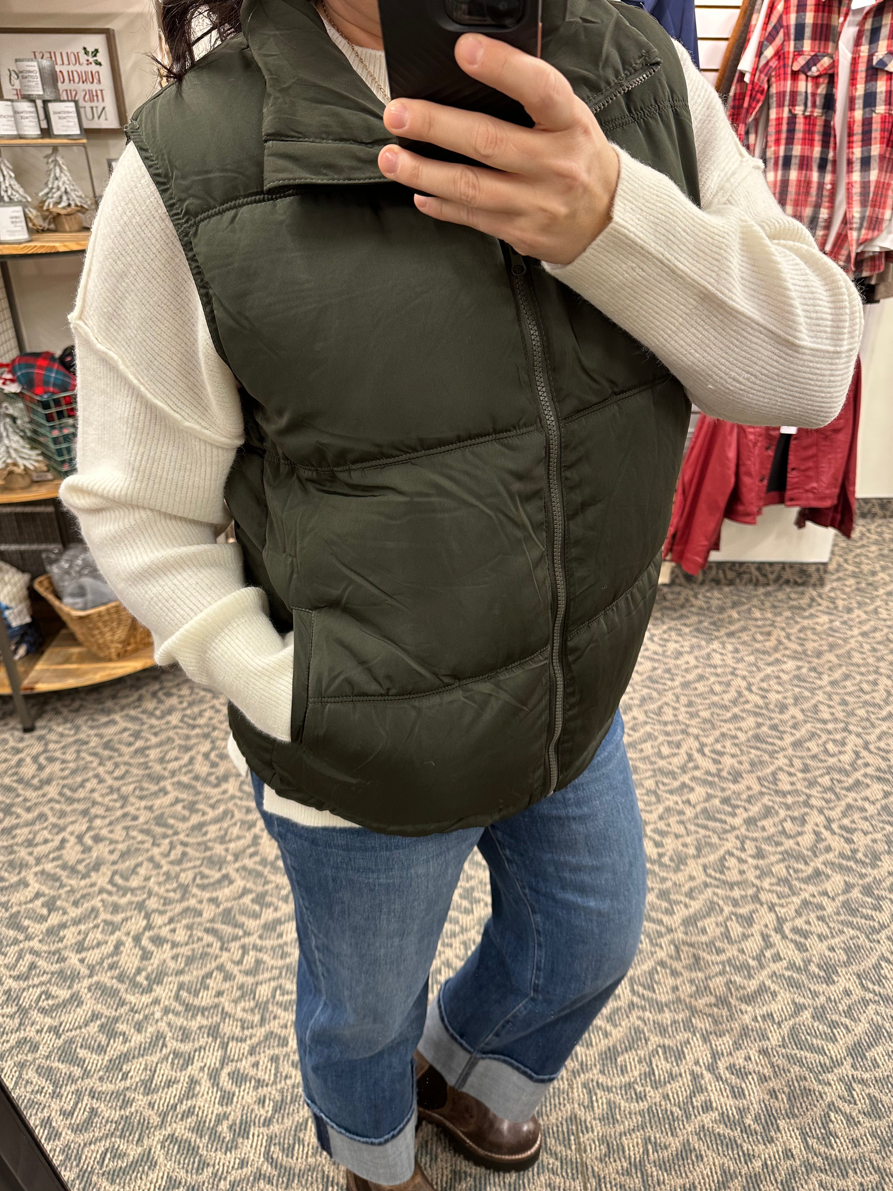 Black Olive Kelsey Vest Outerwear - Vest THREAD & SUPPLY