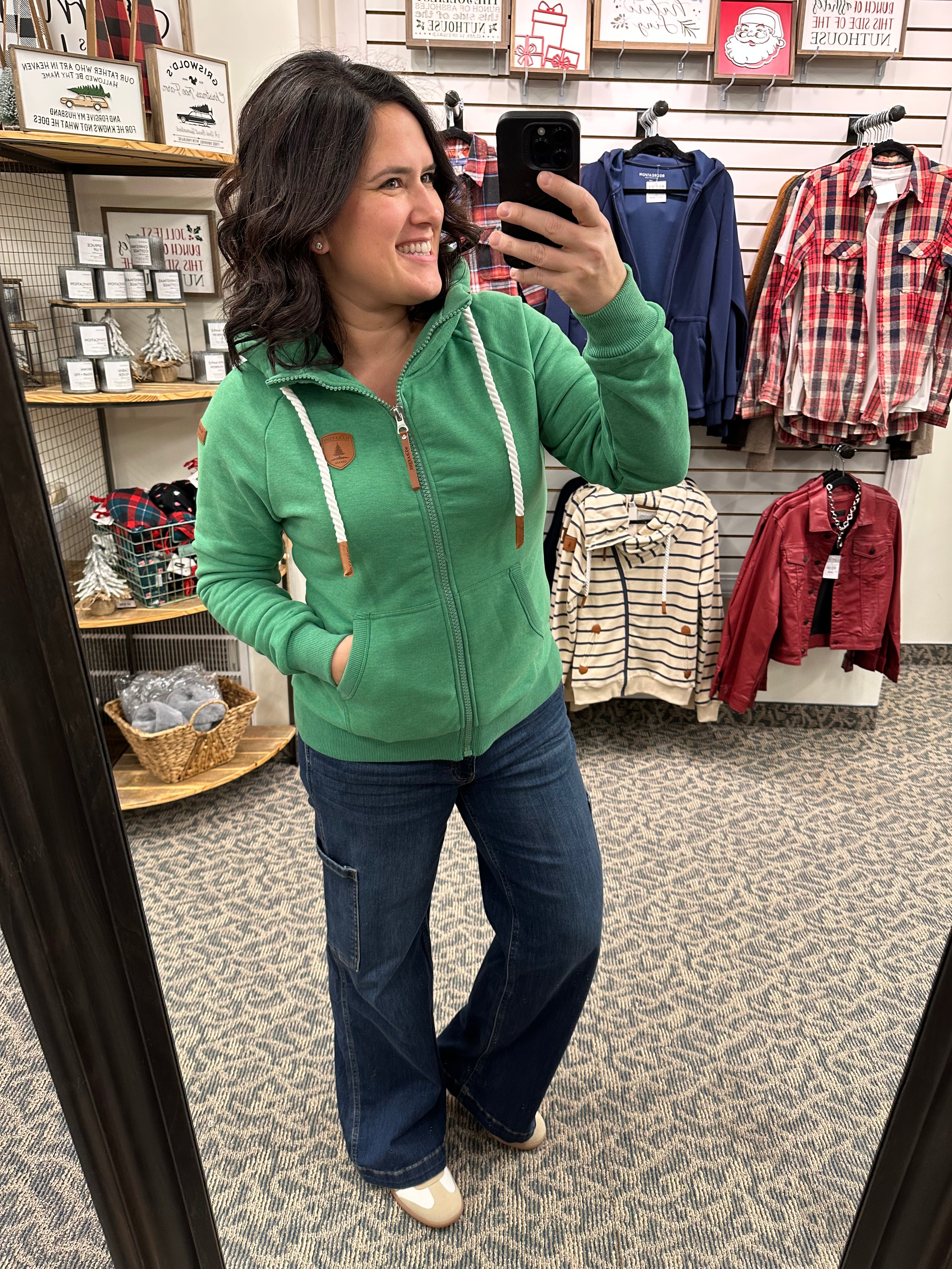 Emerald Green Hera Tops- Sweatshirt WANAKOME