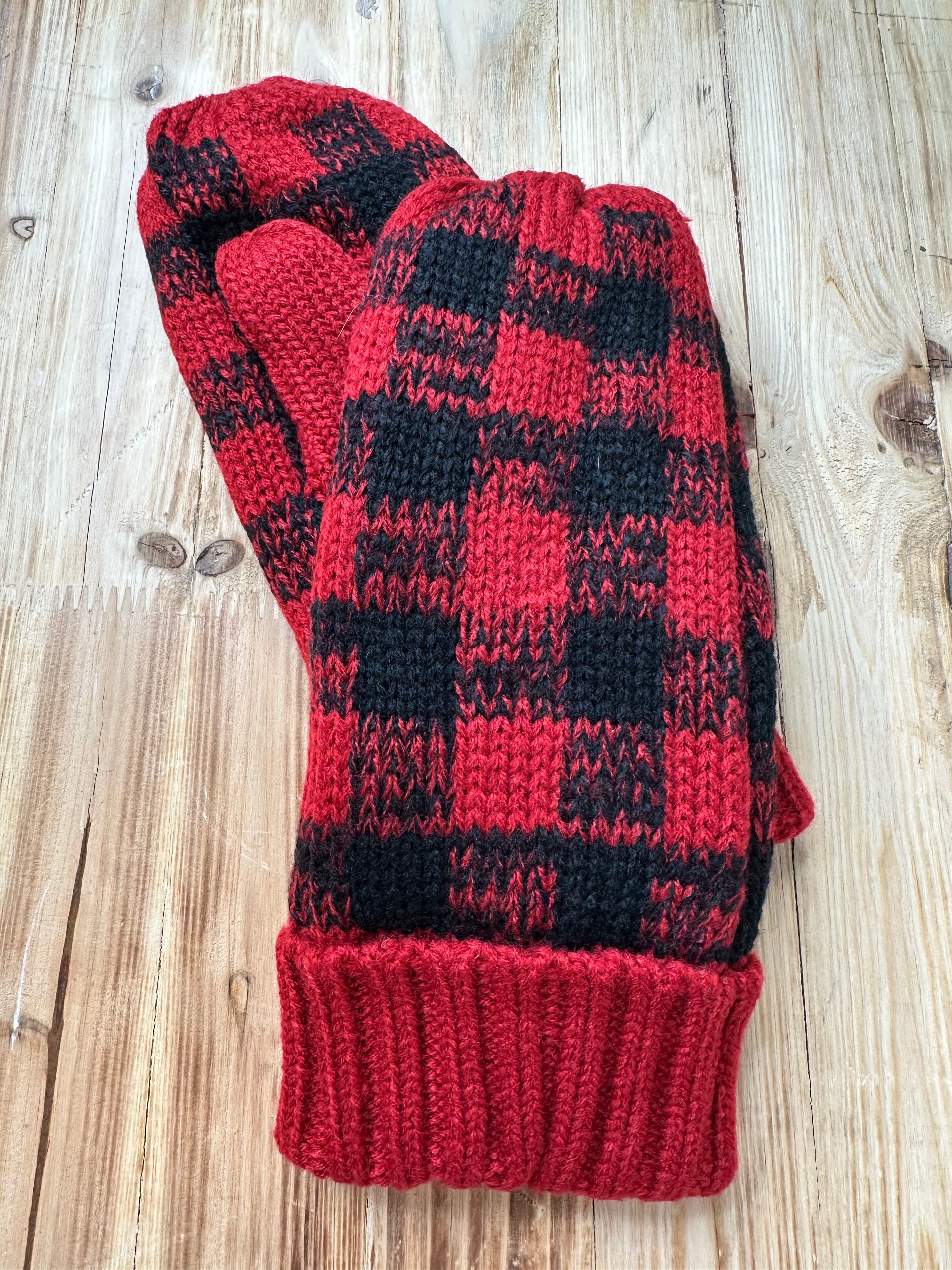 Plaid Mittens Accessories- Mittens PANACHE