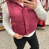 Raspberry Anya Vest Outerwear - Vest THREAD & SUPPLY