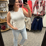 White Euclid Tank Tops- Tanks THREAD & SUPPLY