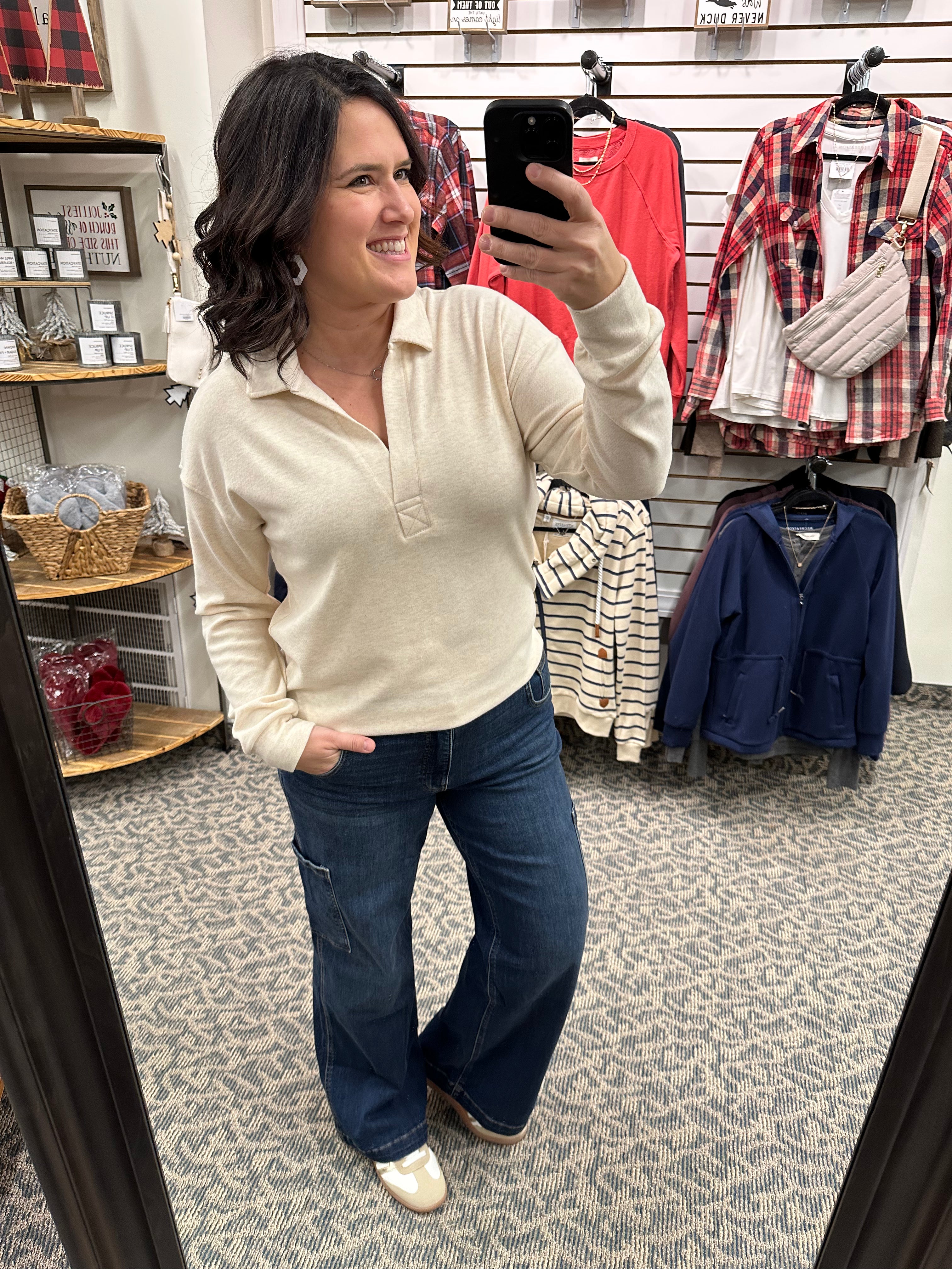 Pink Oatmeal Taylor Top Top - Sweatshirt THREAD & SUPPLY