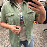 Ava Button Down Shirt (Palm Leaves) Tops - Button Ups THREAD & SUPPLY