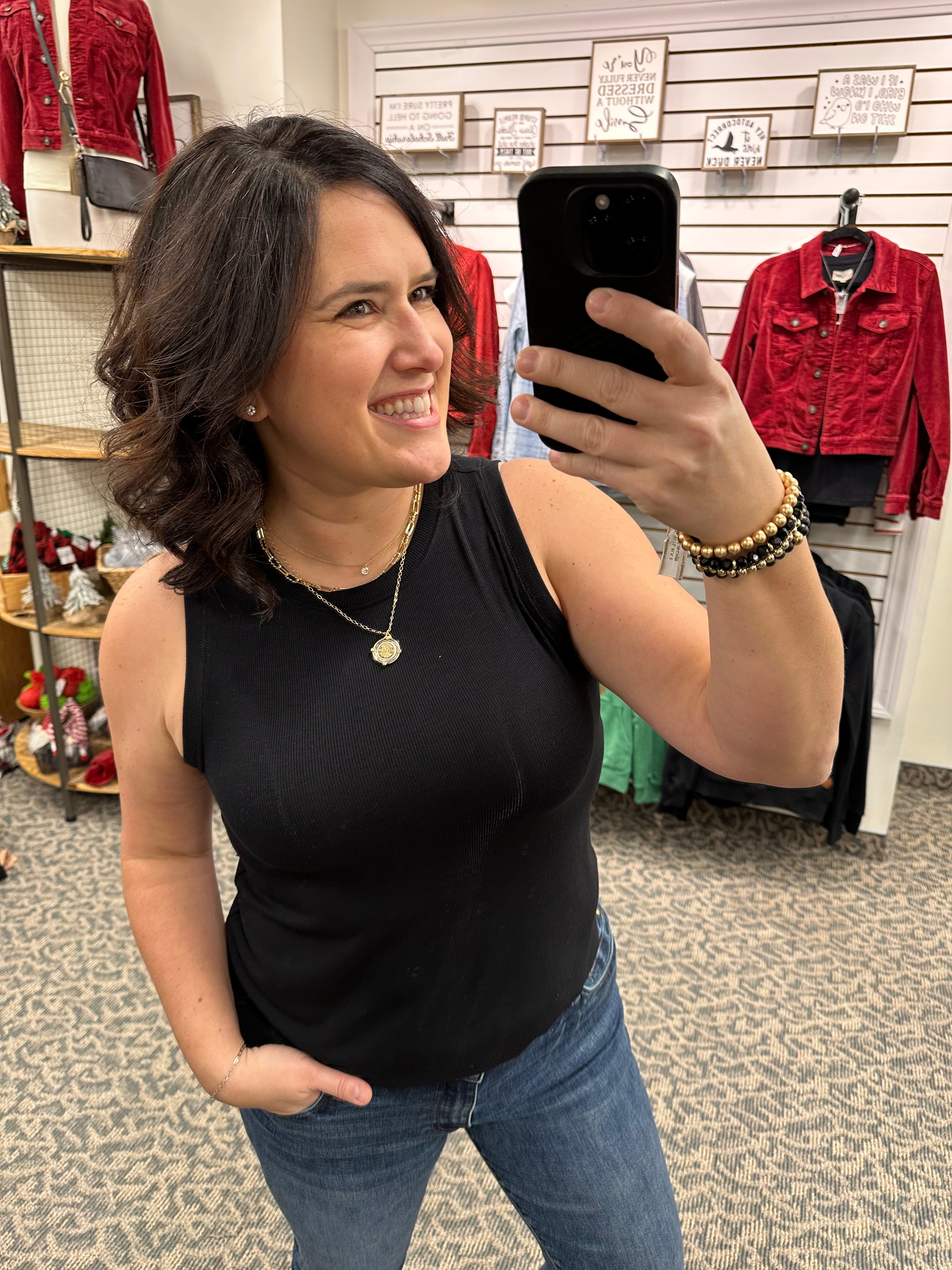 Black Sinclair Tank Tops- Tanks THREAD & SUPPLY