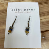 Small Stone Dangle Earrings Jewelry - Earrings St. Peter Hardware