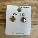 Gold Cross Stud Jewelry - Earrings WHAT'S HOT