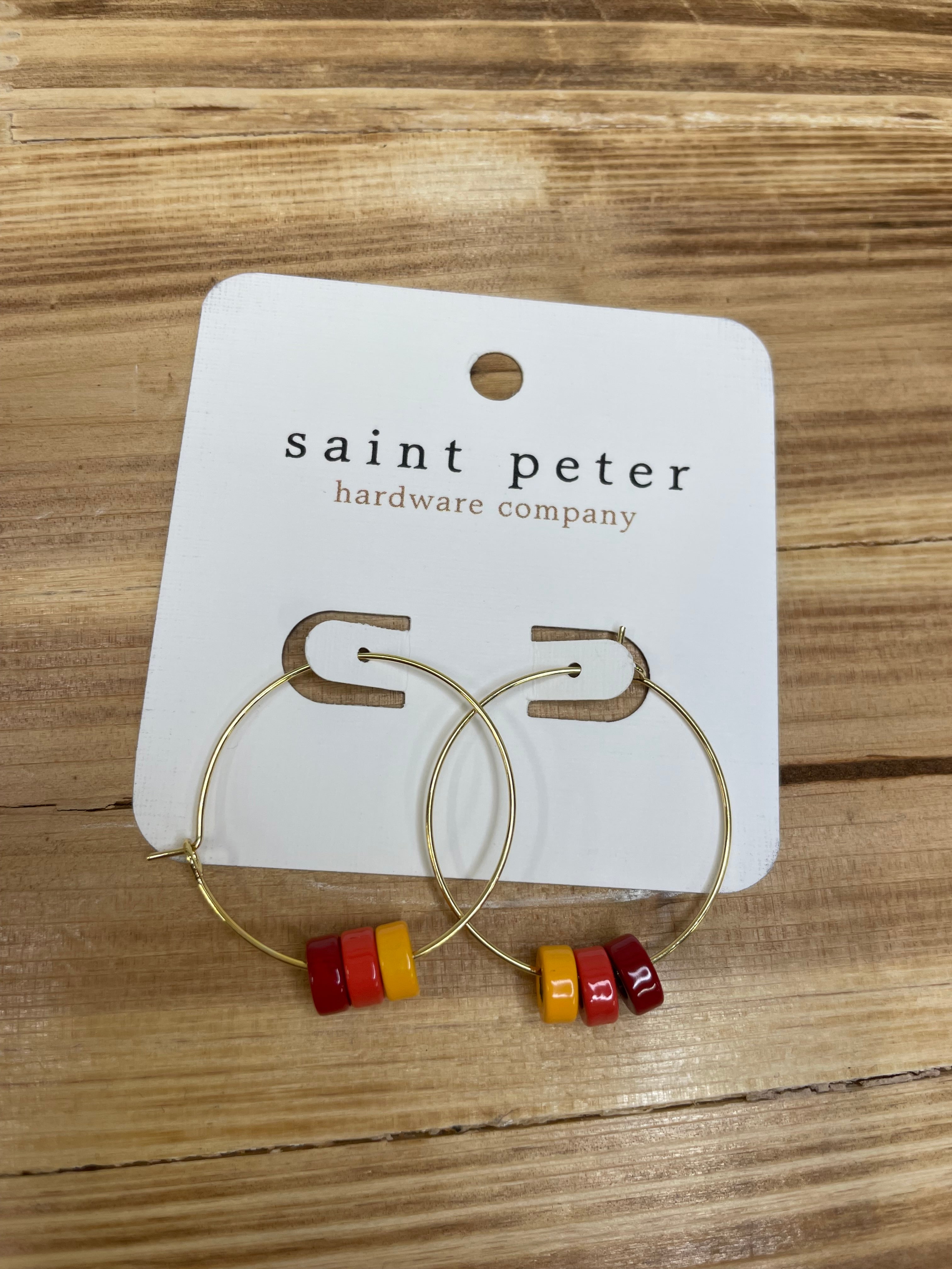 Spring Bead Gold Earrings Jewelry - Earrings SAINT PETER HARDWARE