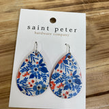 Patriotic Floral Earrings Jewelry - Earrings SAINT PETER HARDWARE