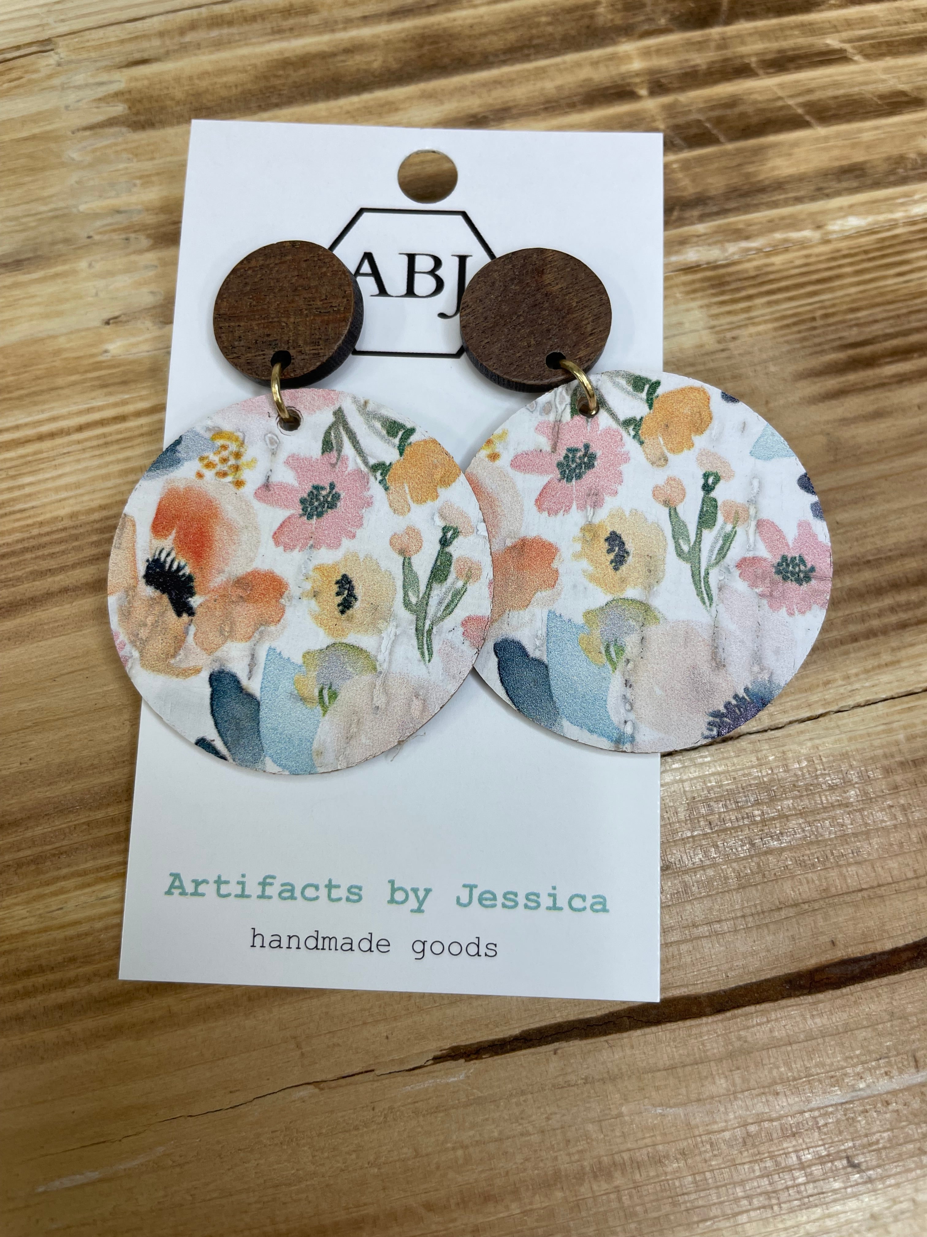 Floral Double Round Earrings Jewelry - Earrings ARTIFACTS JESSICA LYNCH