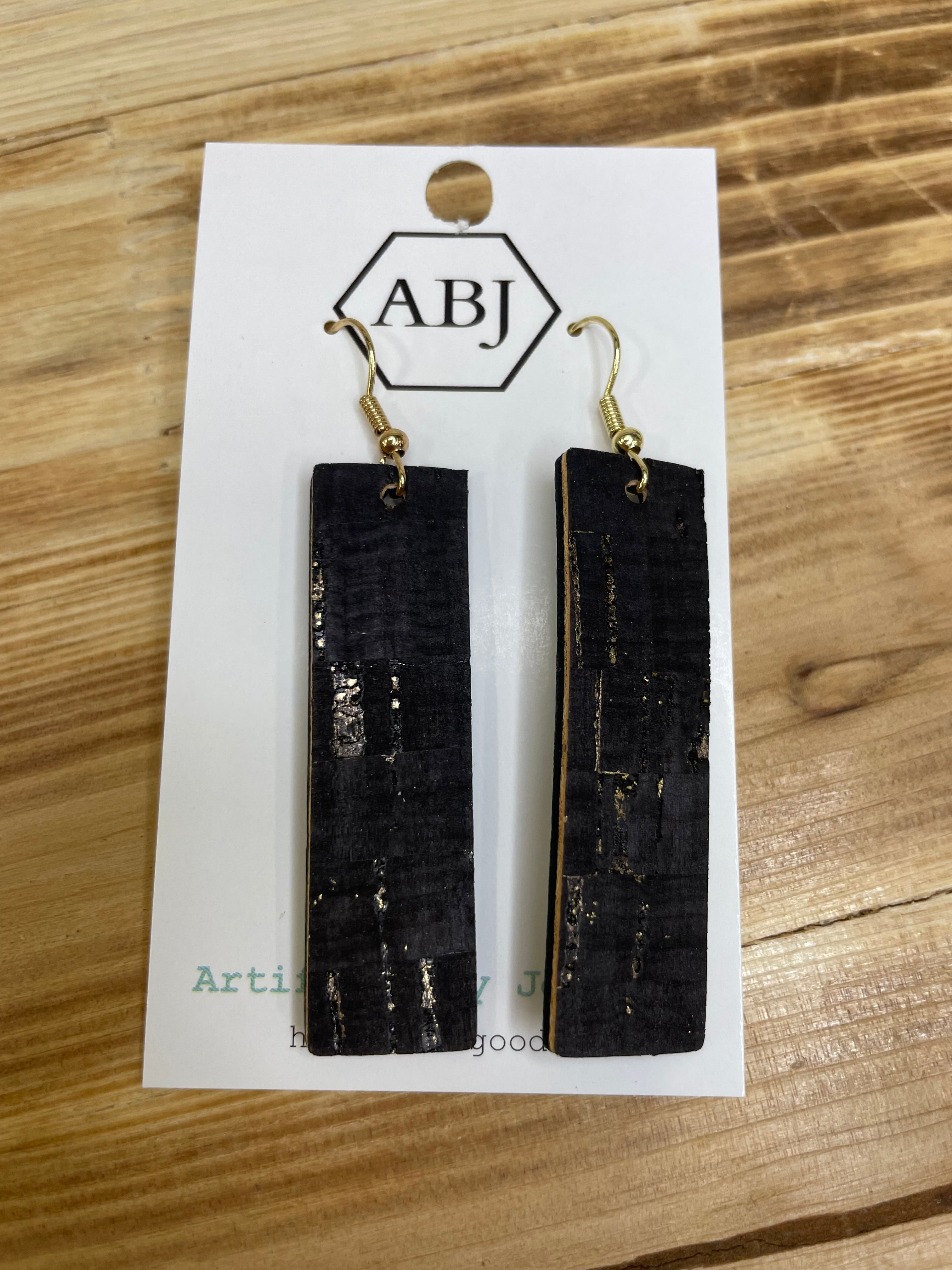 Black/Gold Dangle Earrings Jewelry - Earrings ARTIFACTS JESSICA LYNCH