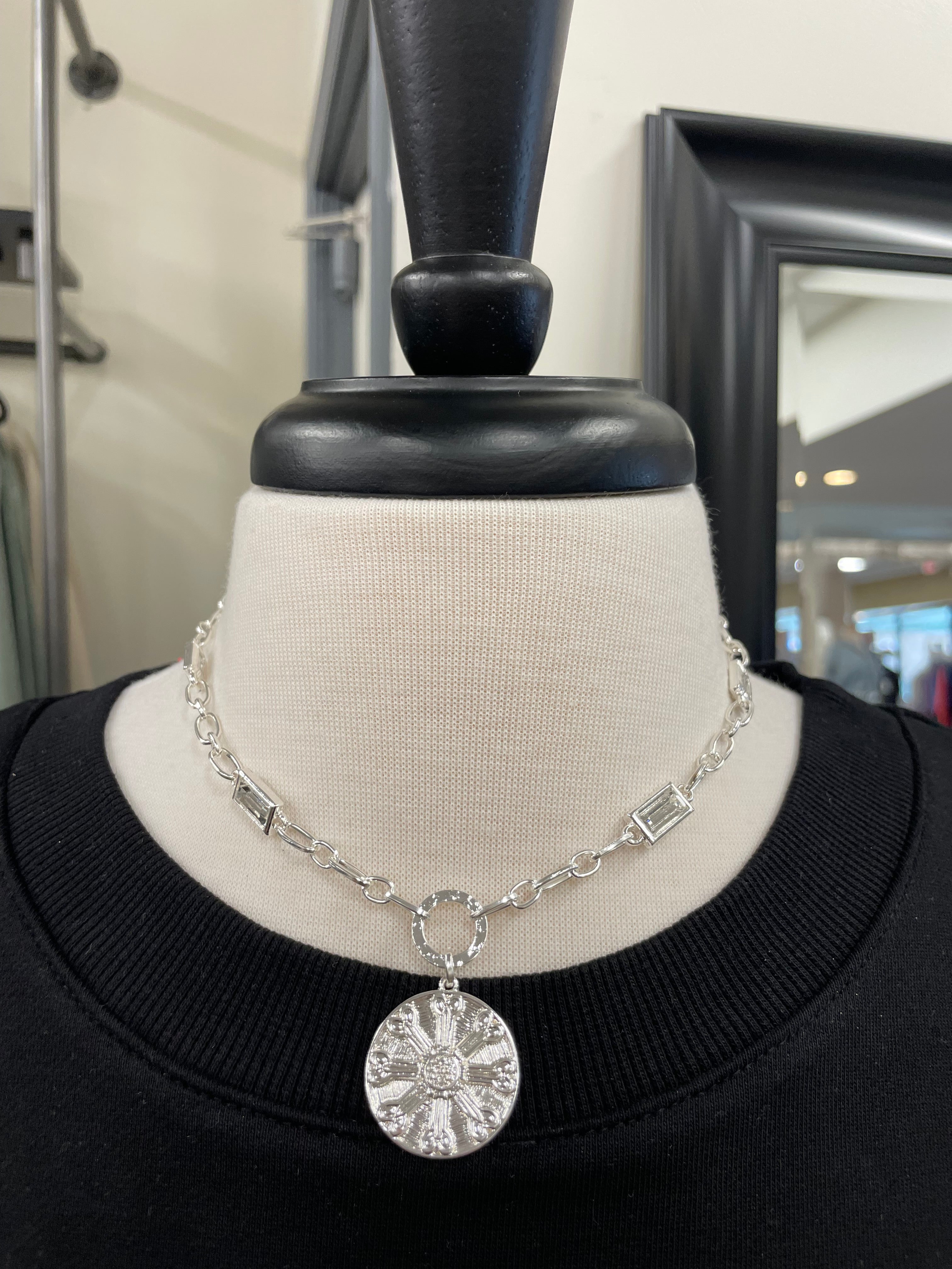 Flip Silver Necklace Jewelry- Necklace MEGHAN BROWN STYLE