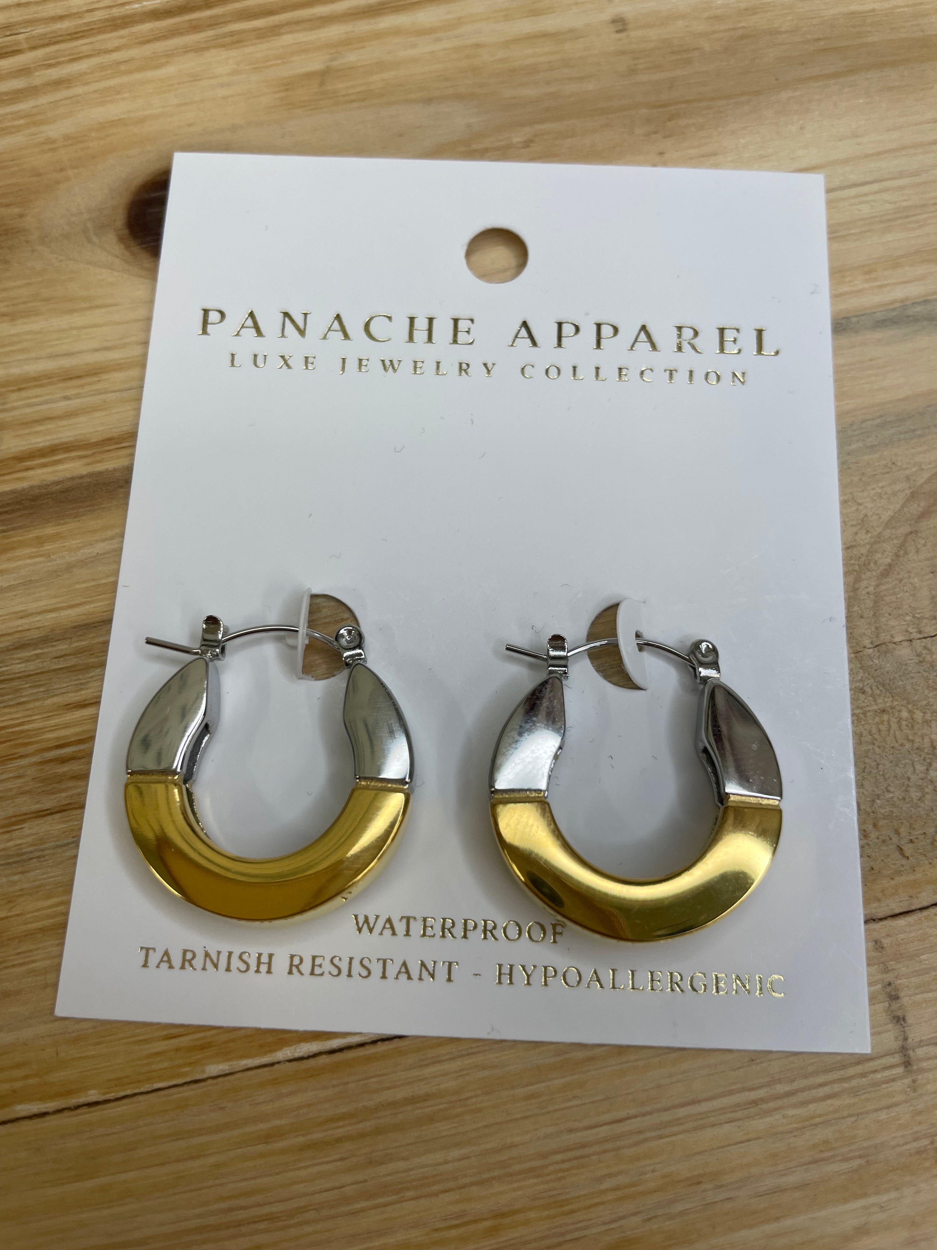 Luxe Gold & Silver Chunky Earrings Jewelry - Earrings PANACHE