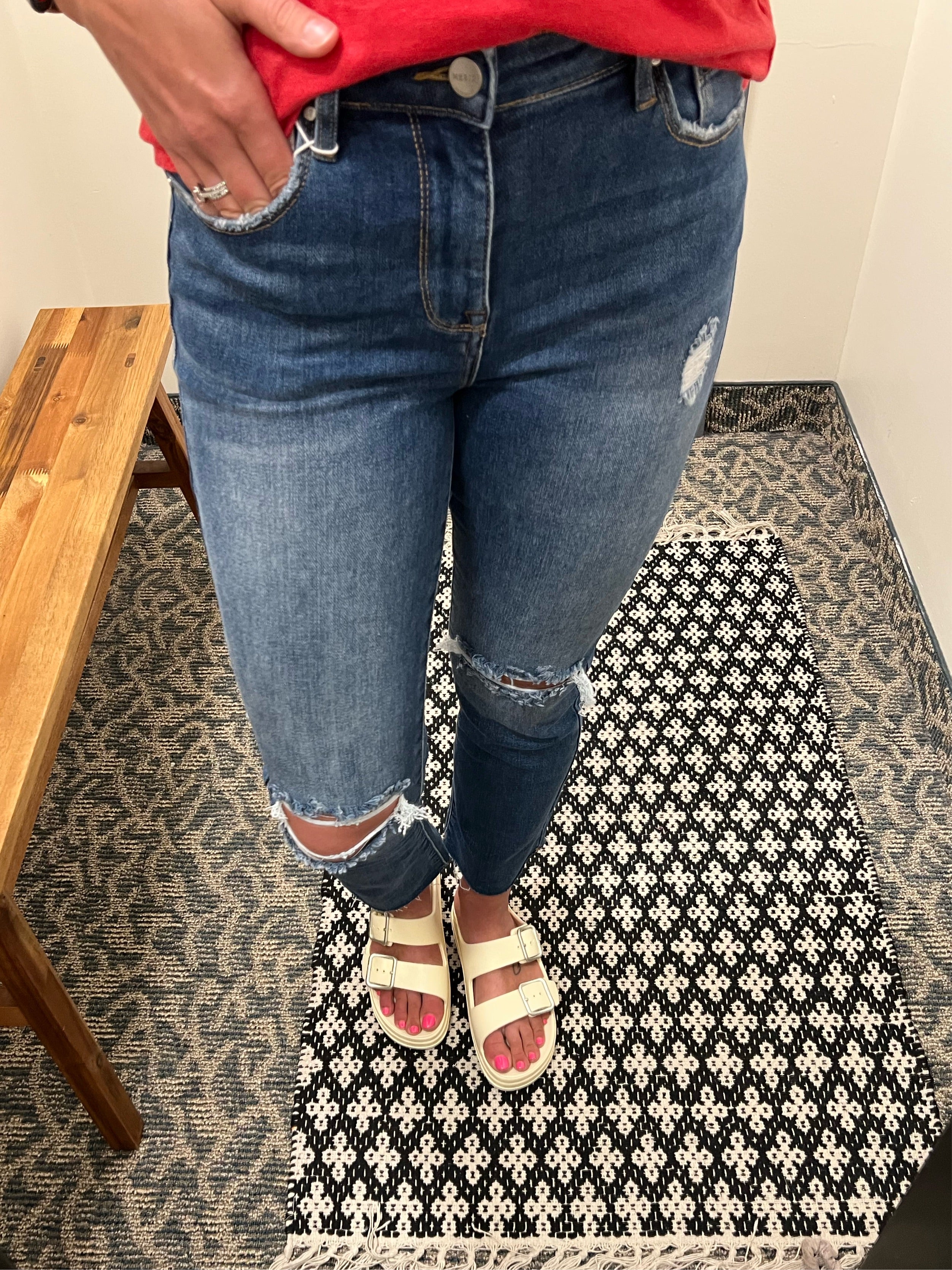 Berit Ankle Straight Jeans (RISEN) Bottoms - Pants RISEN