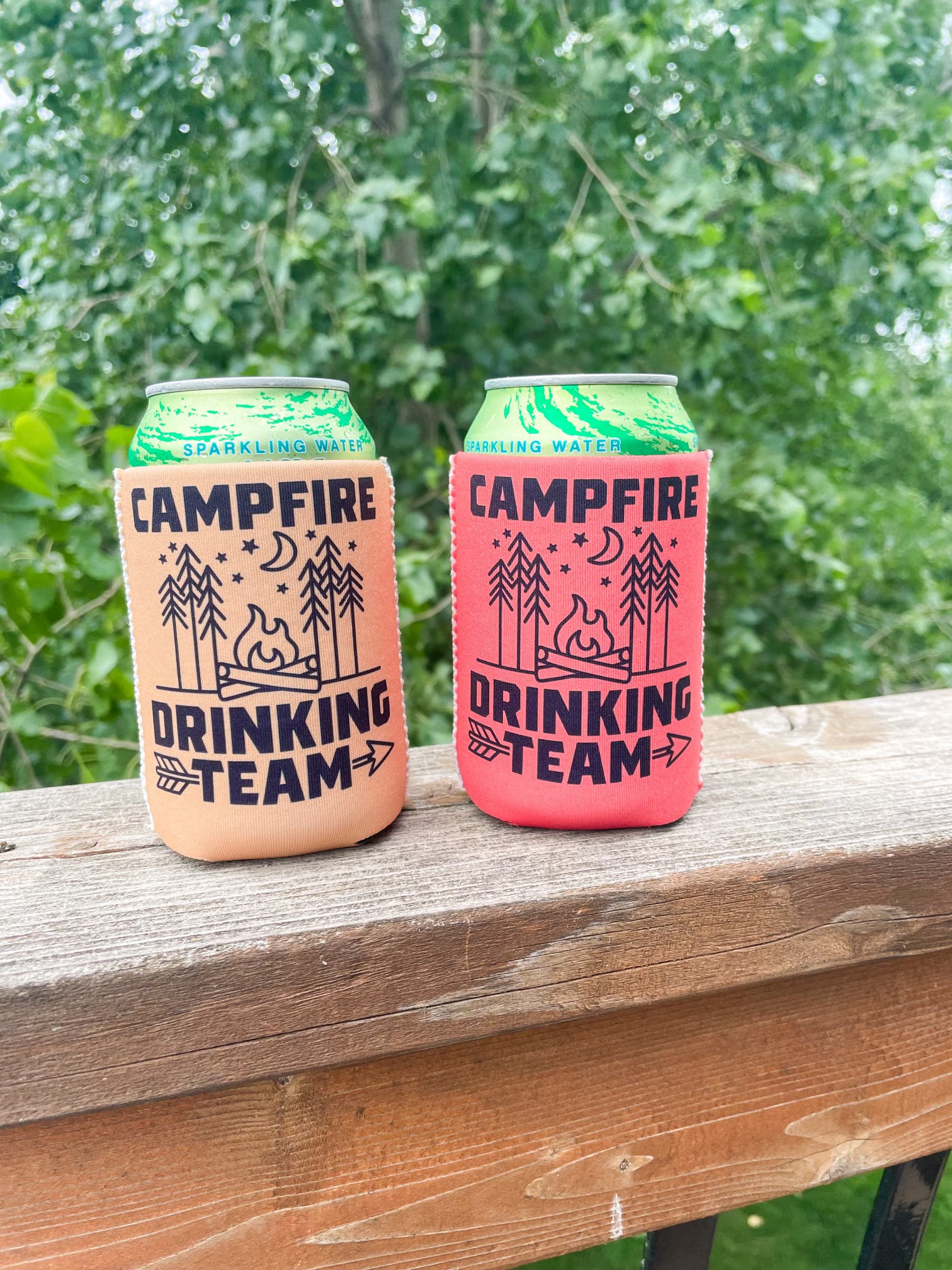 Monday in May Coozies 62923 (8 styles) Home- Drinkware A MONDAY IN MAY Orange campfire drinking team