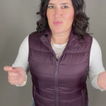 Deep Plum Pacific Puffer Vest Outerwear - Vest STORM CREEK