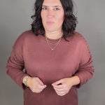 Burlwood Studded Sweater Top - Sweater WISHLIST
