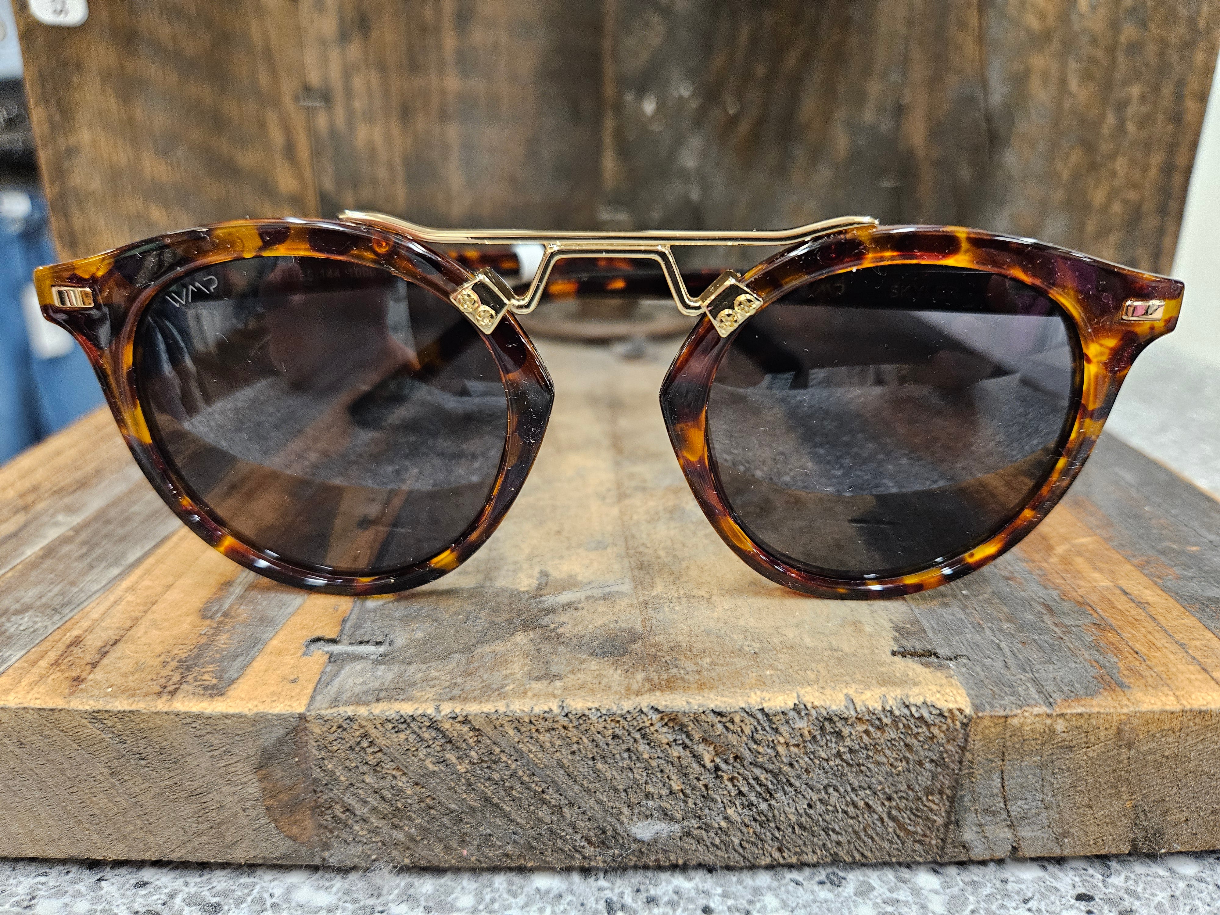 Skyler Polarized Sunglasses Beige Tortoise Frame/Black Lens Accessories- Sunglasses Wear Me Pro Wholesale