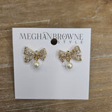 Twain Gold Pearl Earrings Jewelry - Earrings MEGHAN BROWN STYLE