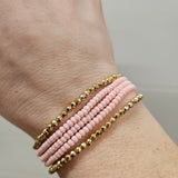 Pink seed beaded bracelet Jewelry- Bracelets WHAT'S HOT