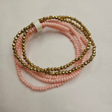 Pink seed beaded bracelet Jewelry- Bracelets WHAT'S HOT