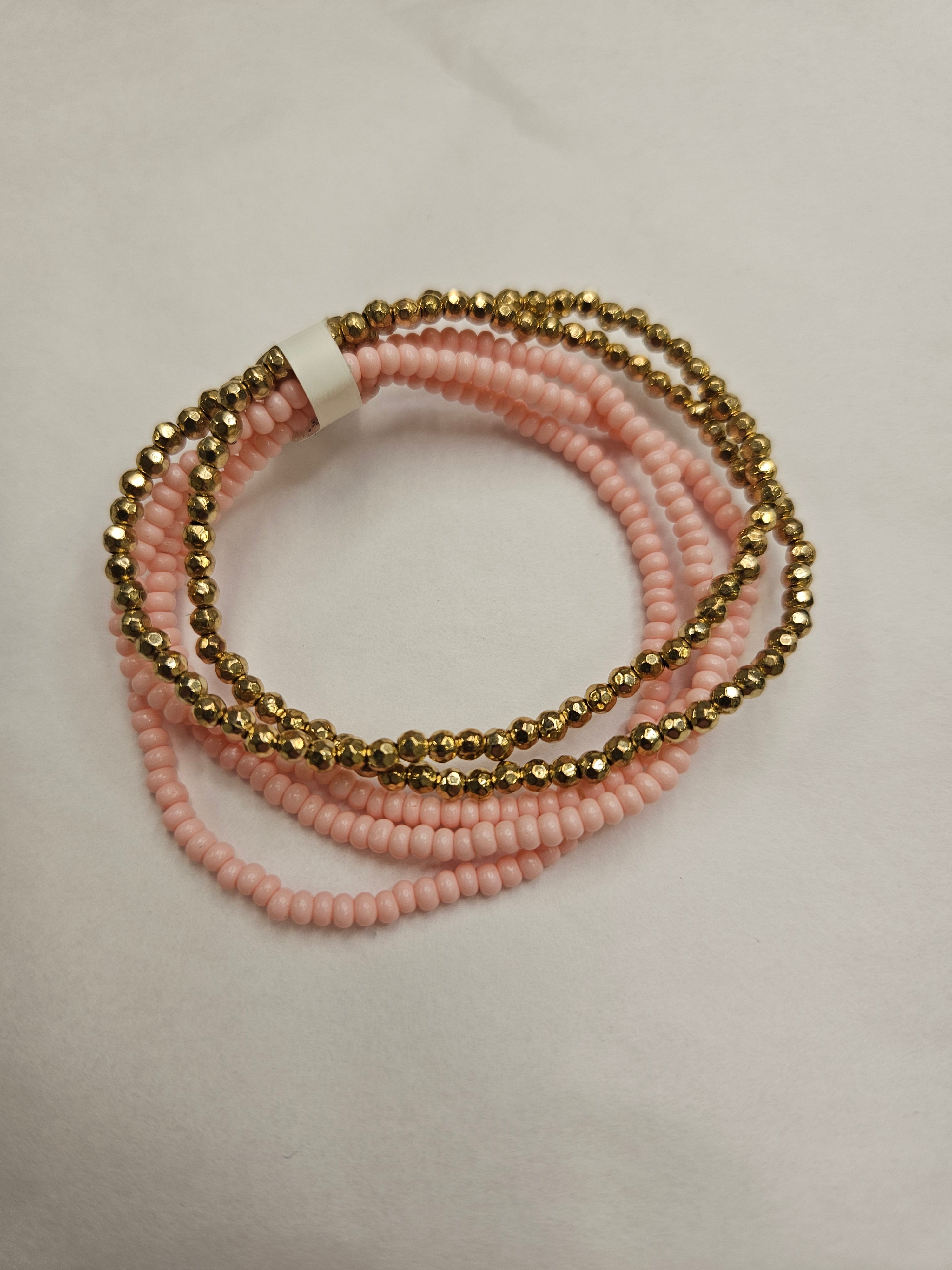 Pink seed beaded bracelet Jewelry- Bracelets WHAT'S HOT