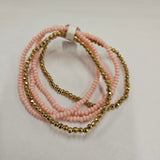 Pink seed beaded bracelet Jewelry- Bracelets WHAT'S HOT