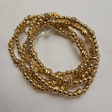 Water Resistant Set of 5 Gold Beaded Bracelet Jewelry- Bracelet WHAT'S HOT