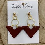 FALL EARRINGS (5 STYLES) Jewelry - Earrings Timber & Clay BRICK TRIANGLE