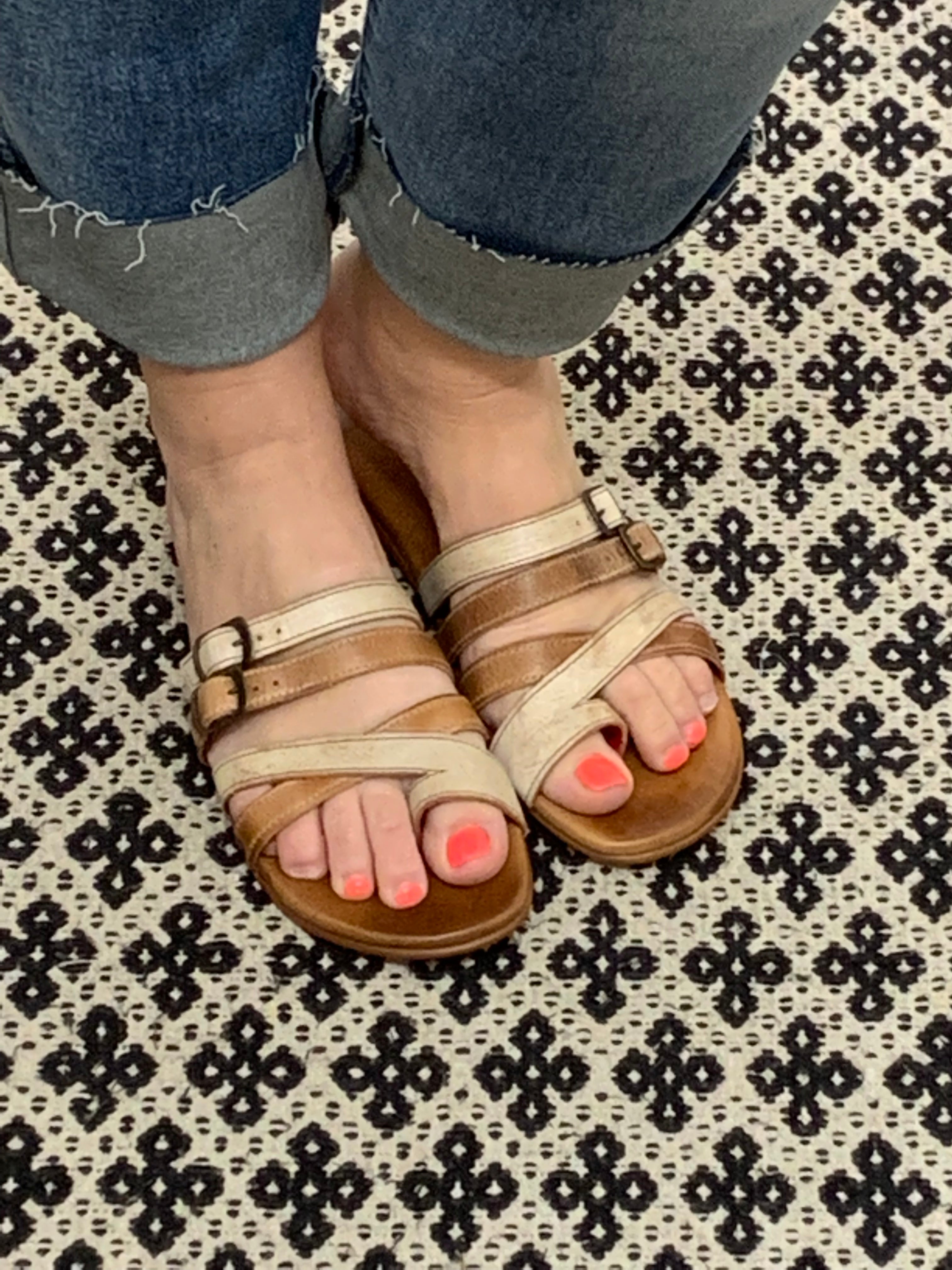 Hilda Nectar Lux Tan Sandals Shoes- Sandals BED STU