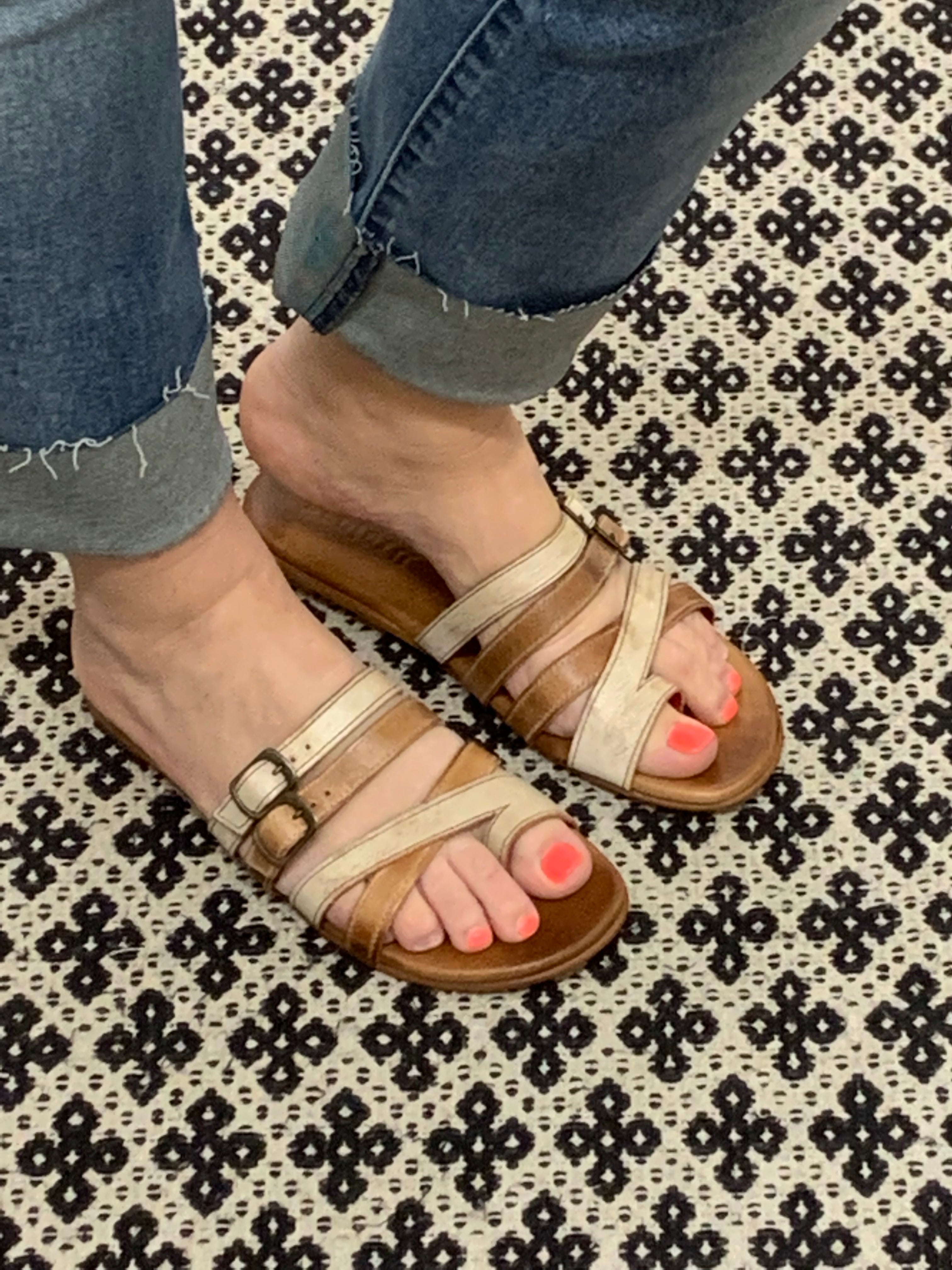 Hilda Nectar Lux Tan Sandals Shoes- Sandals BED STU