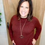 Black Crystal Circle Necklace Jewelry- Necklace WHAT'S HOT