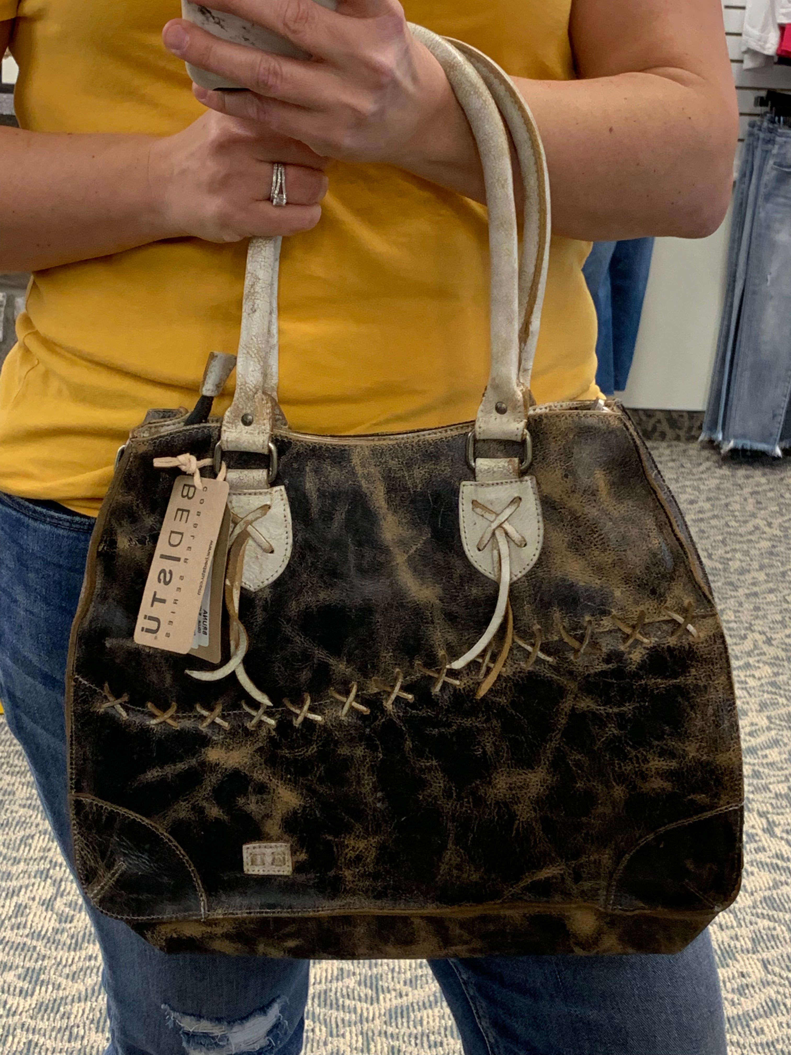 BRUNA (BED STU) Bags- Purses BED STU BLACK LUX/NECTAR LUX