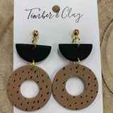 FALL EARRINGS (5 STYLES) Jewelry - Earrings Timber & Clay CREAM/BLACK DOT