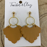 FALL EARRINGS (5 STYLES) Jewelry - Earrings Timber & Clay MUSTARD SCALLOP