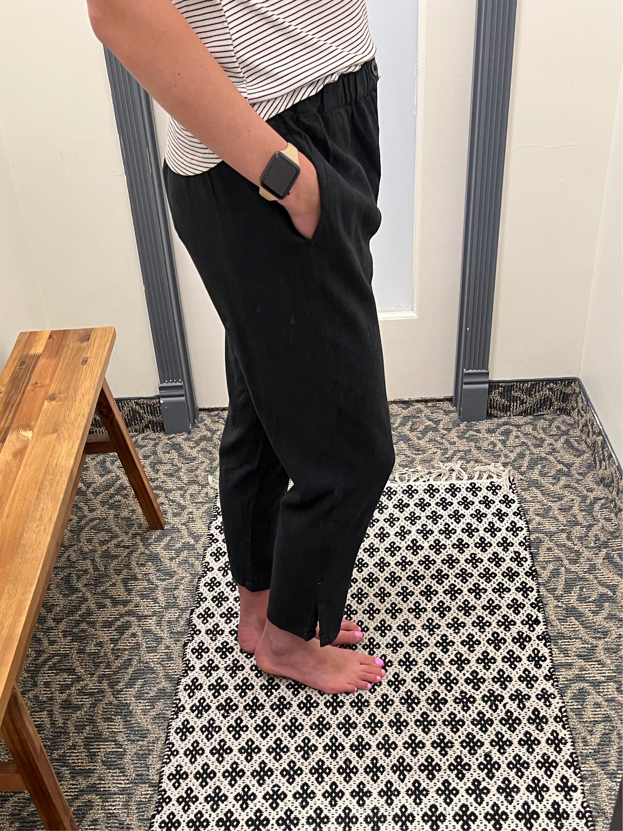 Black Boardwalk Pants Bottom- Pants THREAD & SUPPLY